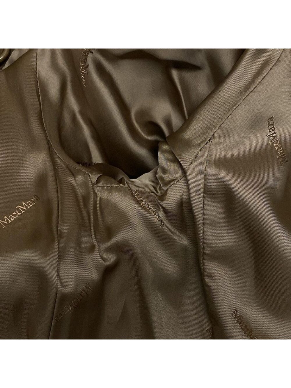 Max Mara Coat Madame Icon Brown Long Sleeve Autumn Winter Wool Cashmere - Picture 9 of 14
